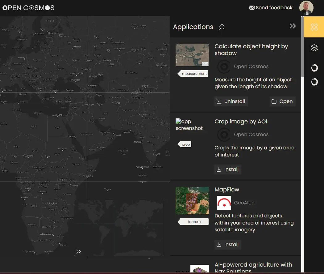 Applications Hub Menu